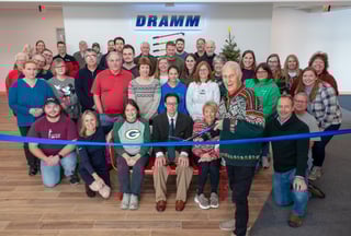 dramm ribbon cutting